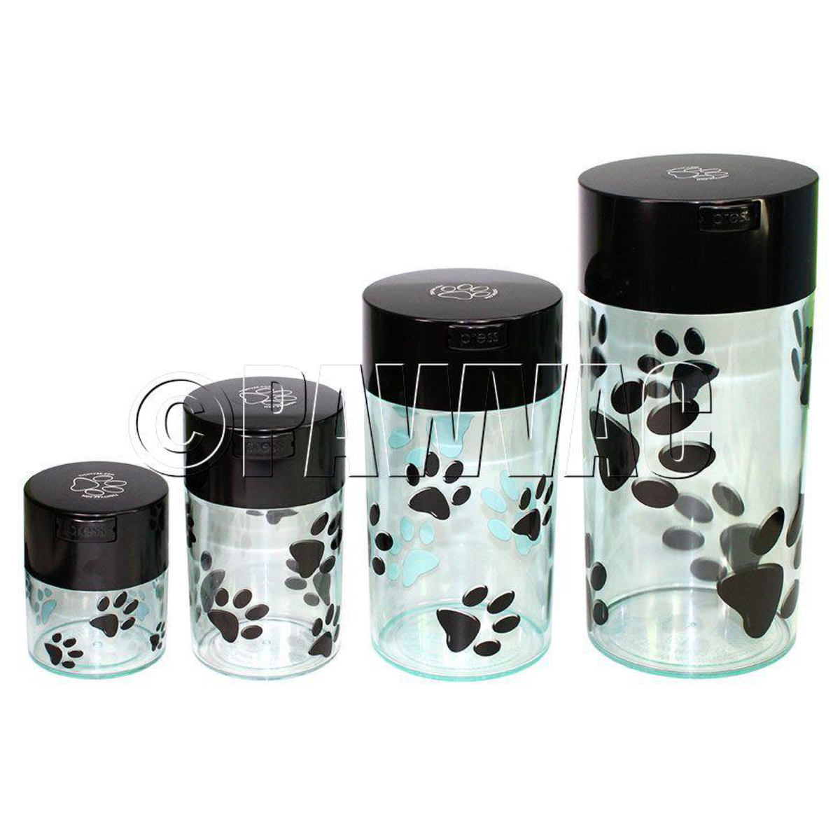 Vacuum Sealed Pet Food and Treat Storage Container Set of 4 Vacs TIGHTVAC