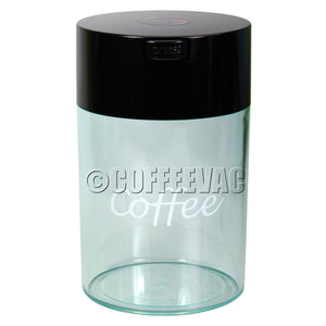 Coffee Container Black & Clear & White Logo