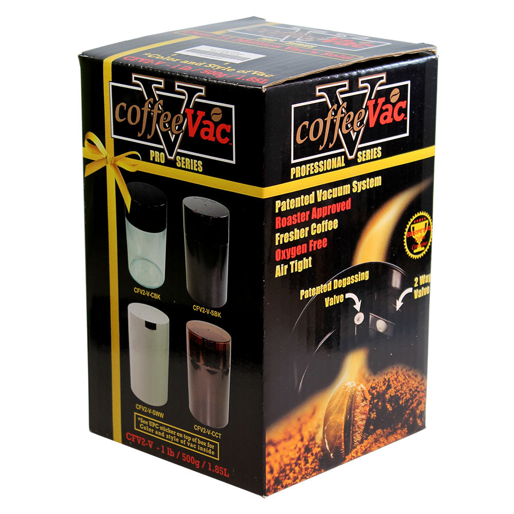 Vacuum Sealed Coffee Storage Container | Holds 16oz, 500g