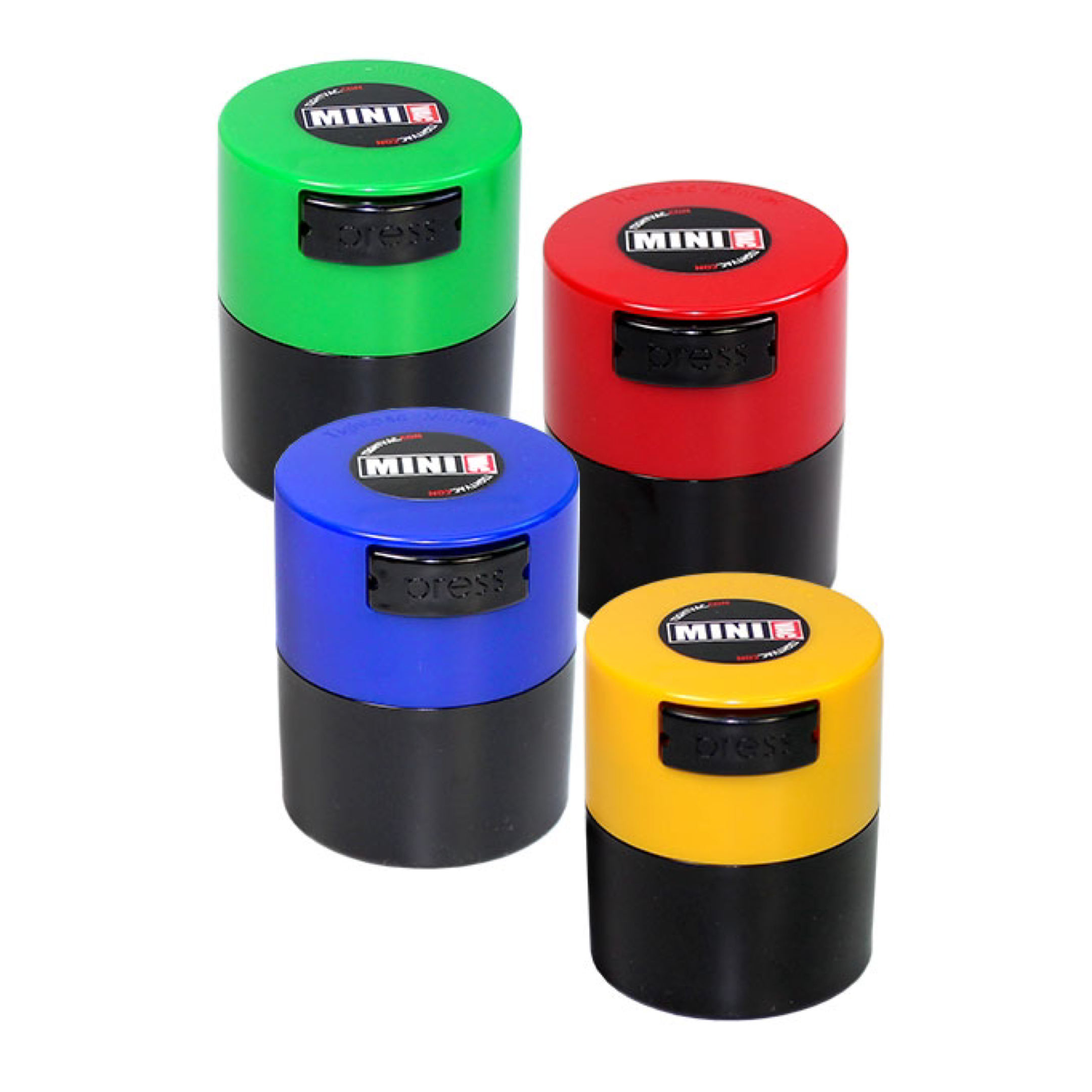 TV1 Minivac Pac of 4 Solid body / colored caps – Tightvac