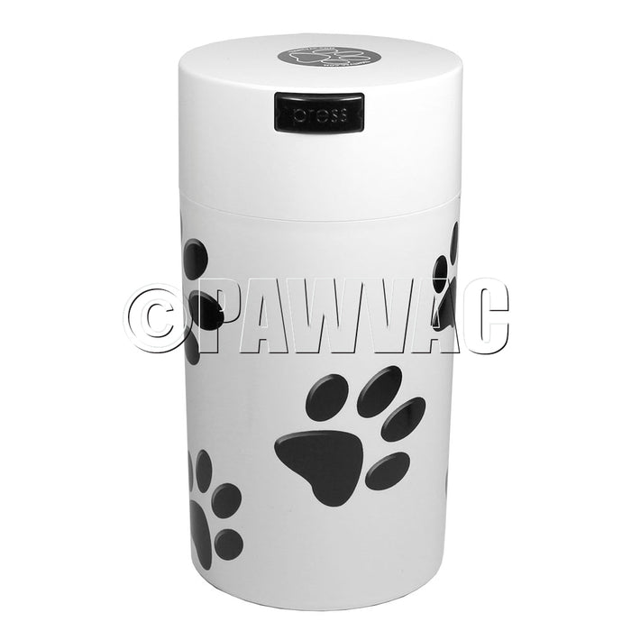 PawShelf Vacuum Dog & Cat Food Storage Container, White, Medium