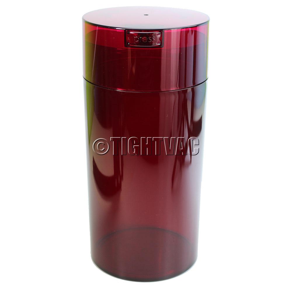 Glass Vacuum Container Rectangular 1.5 Lt Red